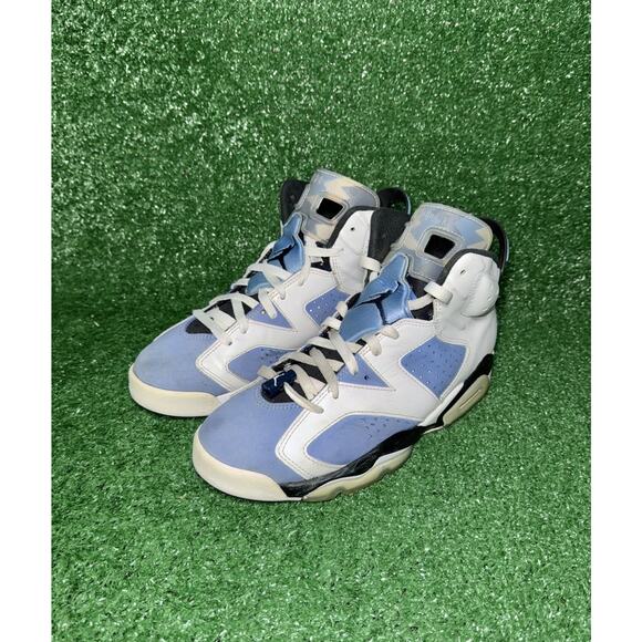 Nike Air Jordan 6 Retro University Blue UNC White Black Mens Size 9.5 CT8529-410 - Picture 3 of 11